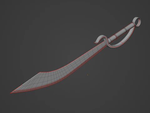 Fantasy Sword 01 3D Model