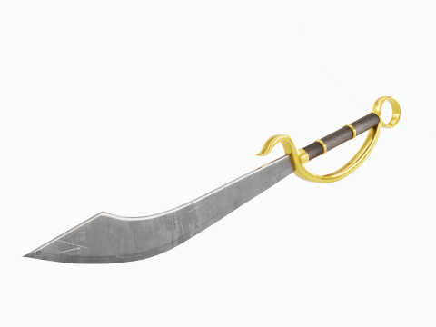 Fantasy Sword 02 3D 모델