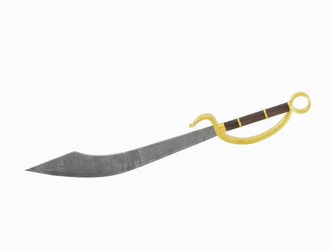 Fantasy Sword 02 3D Model