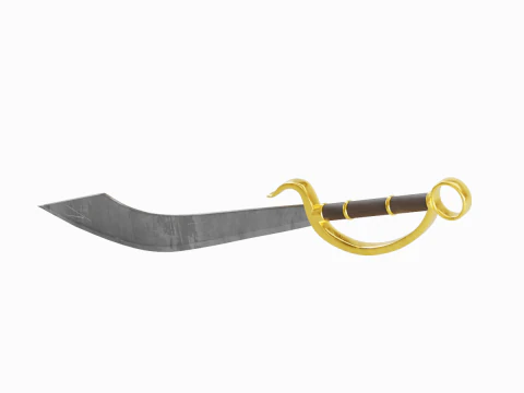 Fantasy Sword 02 3D Model