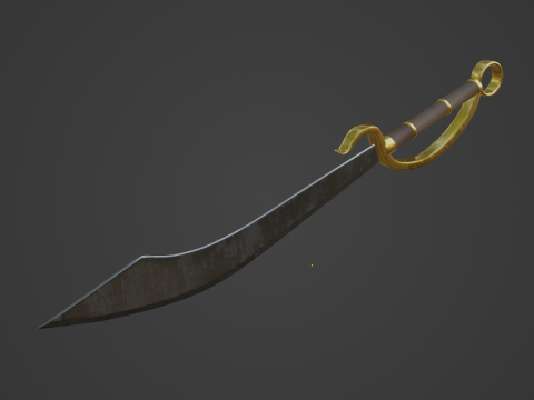 Fantasy Sword 02 3D 모델