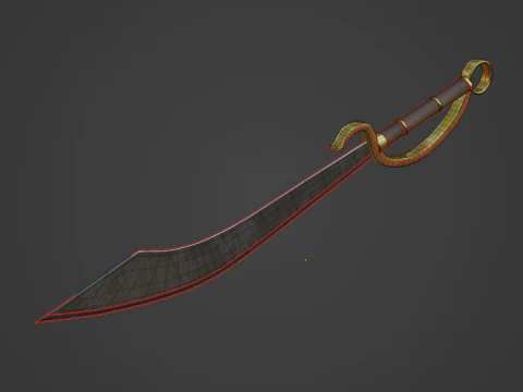 Fantasy Sword 02 3D Model