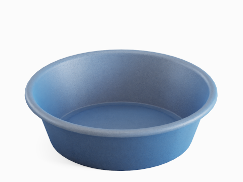 Simple Plastic Wash Basin B 04 3D Model
