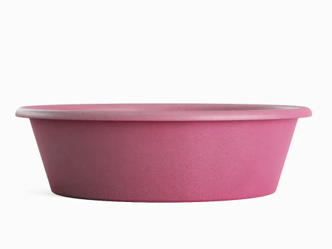 Simple Plastic Wash Basin B 05 3D Model