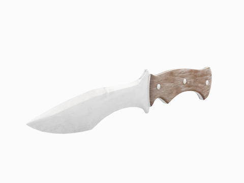 Kitchen Knife 01 3D Model