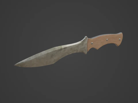 Kitchen Knife 01 3D Model