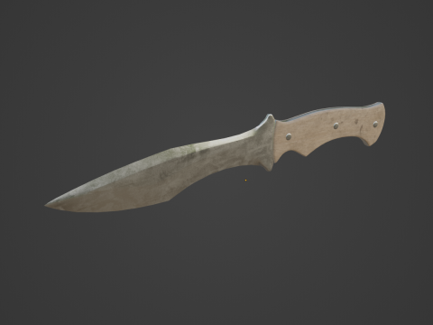 Kitchen Knife 02 Modelo 3D