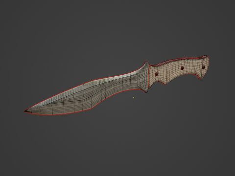 Kitchen Knife 02 Modelo 3D