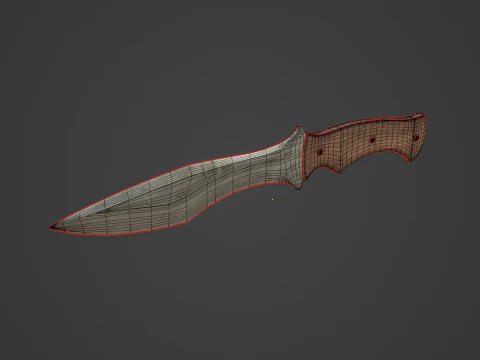 Kitchen Knife 03 3D Model