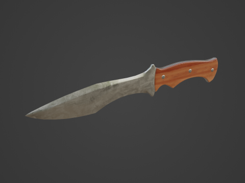 Kitchen Knife 04 3D Model
