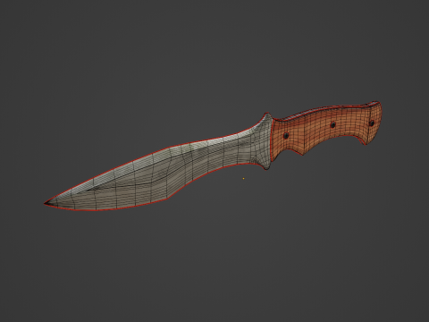 Kitchen Knife 04 3D Model