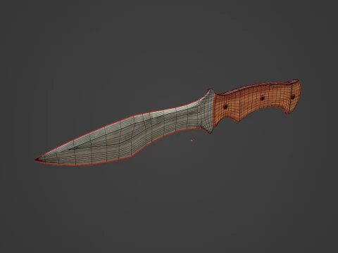 Kitchen Knife 04 3D Model