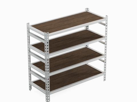 Metal Shelf 01 3Dモデル