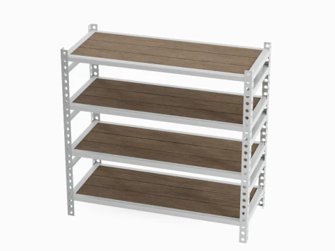 Metal Shelf 02 3D Model