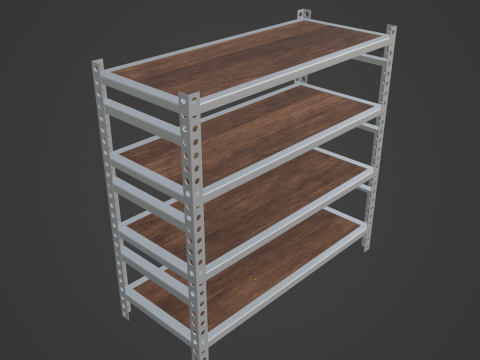 Metal Shelf 03 3D-Modell