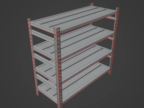 Metal Shelf 03 3D Model