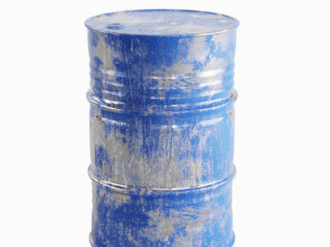 Painted Steel Barrel 02 Modèle 3D