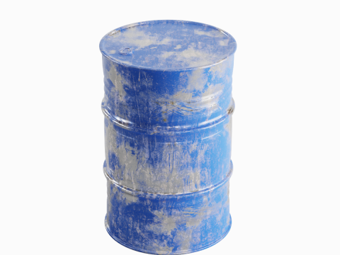 Painted Steel Barrel 02 Modèle 3D