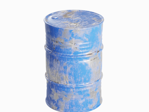 Painted Steel Barrel 02 Modèle 3D
