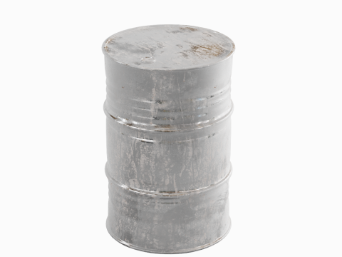 Painted Steel Barrel 03 3D मॉडल