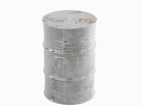 도장된 강철 배럴 03 3D 모델