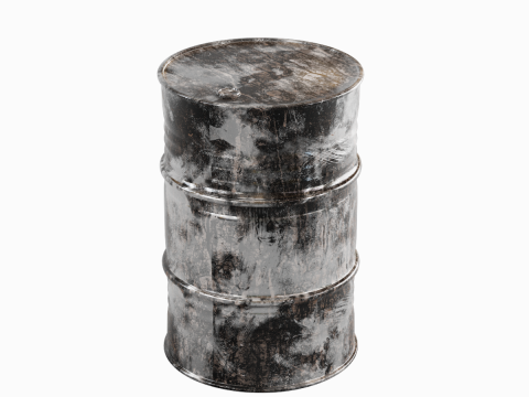 Painted Steel Barrel 04 3D मॉडल