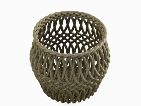 Wicker Basket 02 3D Model