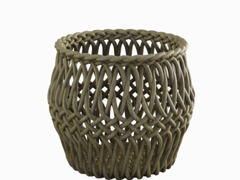 Wicker Basket 02 3D Model