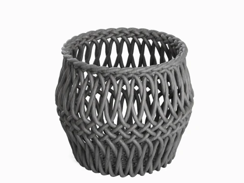 Weidenkorb 03 3D Modell