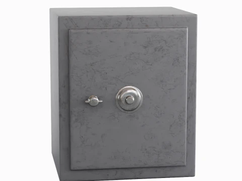 Steel Safe 01 3D Model