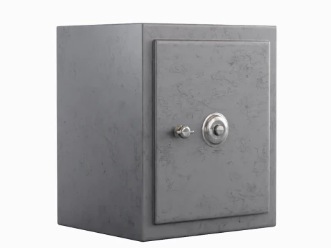 Steel Safe 01 3D Model
