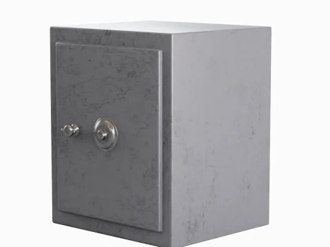 Steel Safe 01 3D Model
