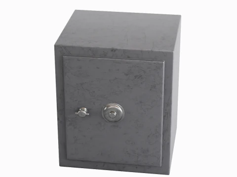 Steel Safe 01 3D Model