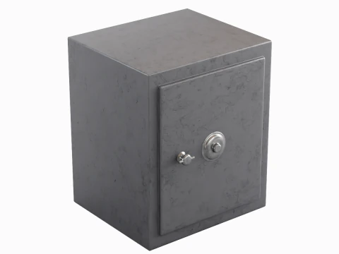 Steel Safe 01 3D Model