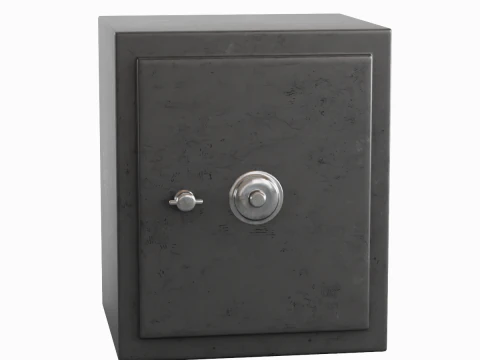 Steel Safe 02 3D Model