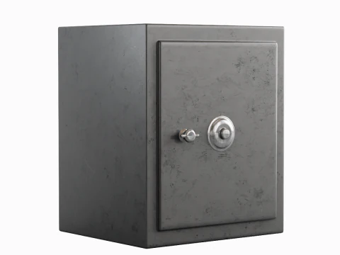 Steel Safe 02 3D Model