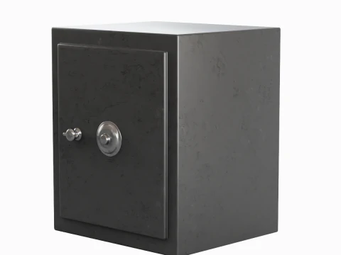 Steel Safe 02 3D Model