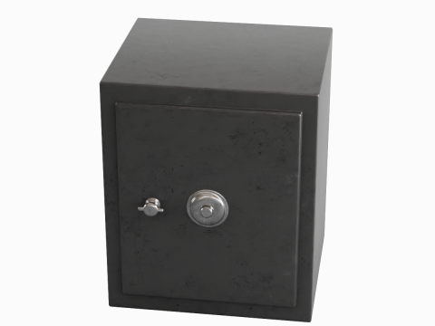 Steel Safe 02 3D Model