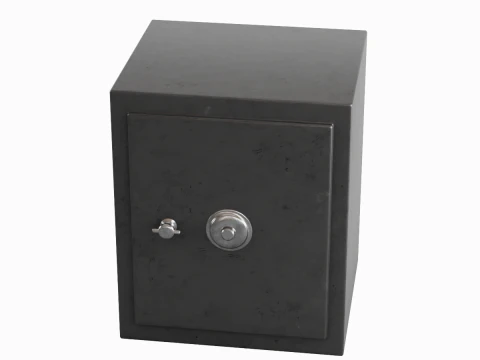 Steel Safe 02 3D Model