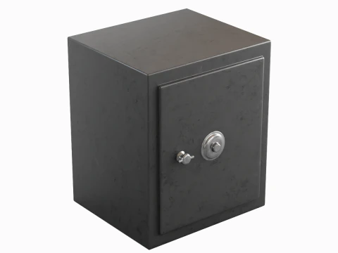 Steel Safe 02 3D Model