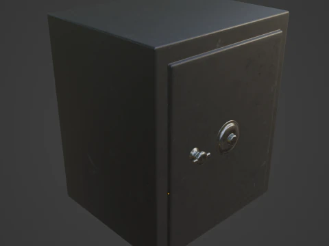 Steel Safe 02 3D Model