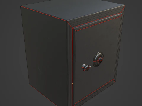 Steel Safe 02 3D Model