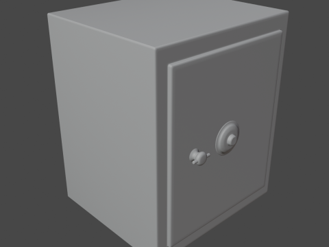 Steel Safe 02 3D Model