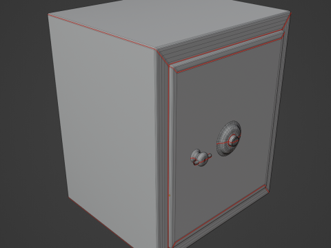 Steel Safe 02 3D Model