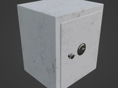 Coffre-fort en acier 03 Modèle 3D