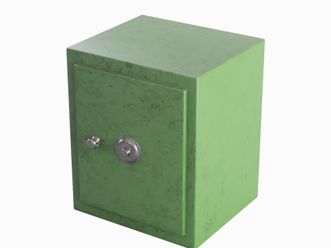 Steel Safe 04 3D Model