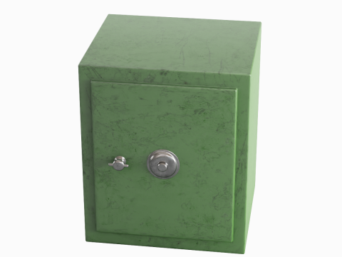 Steel Safe 04 3D Model