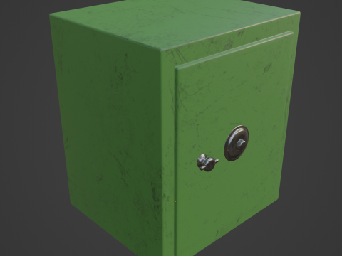 Steel Safe 04 3D Model