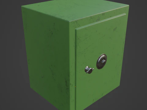 Steel Safe 04 3D Model