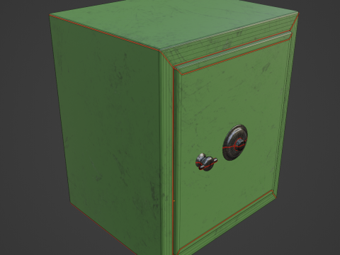 Steel Safe 04 3D Model